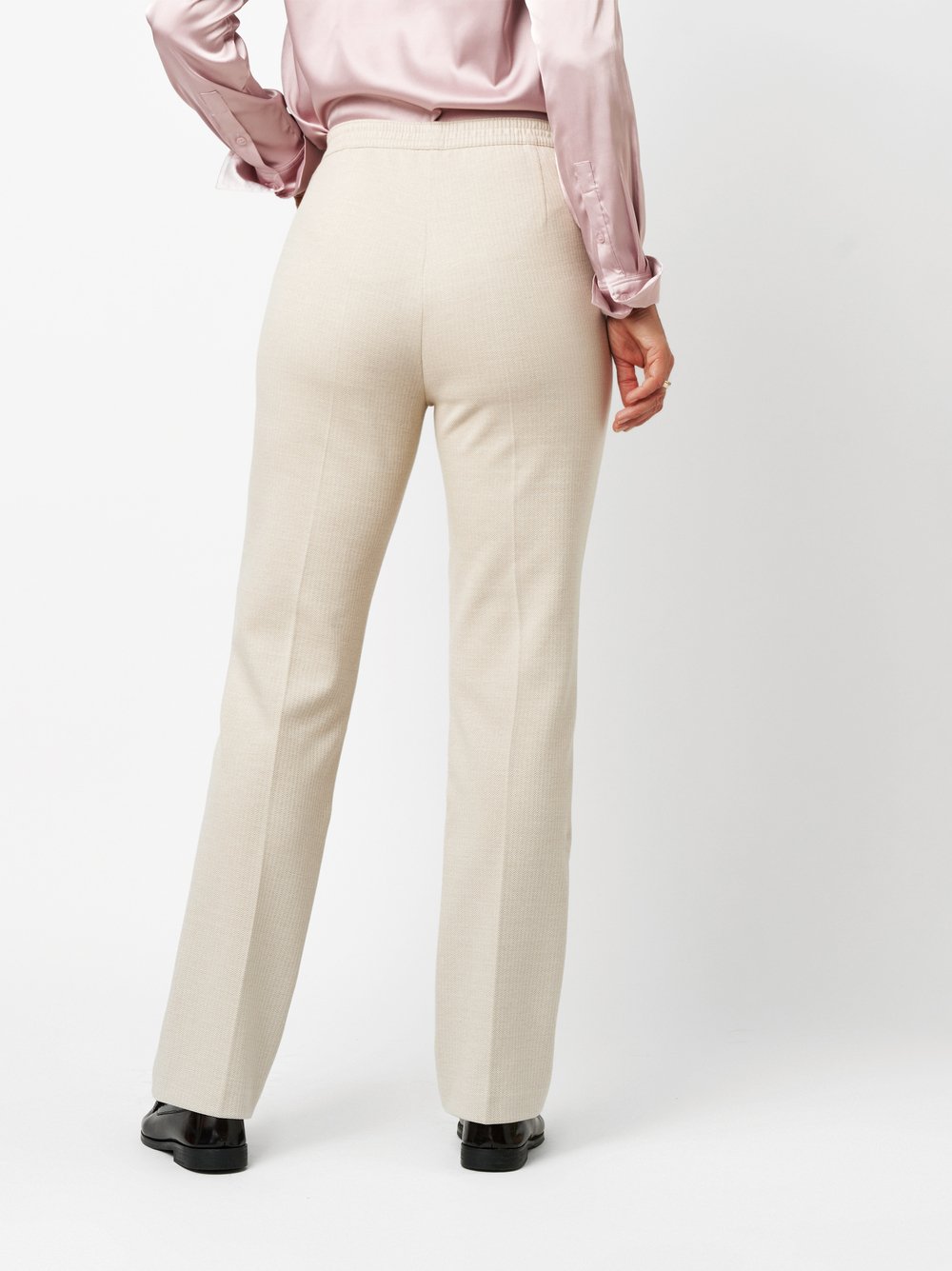 Trousers Scarlet beige rear view Trousers Scarlet beige rear view