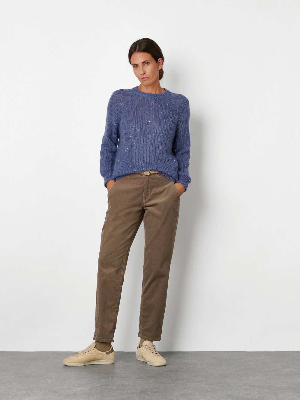 7/8-Cordhose im Chino-Stil | Style »Liv« Braun