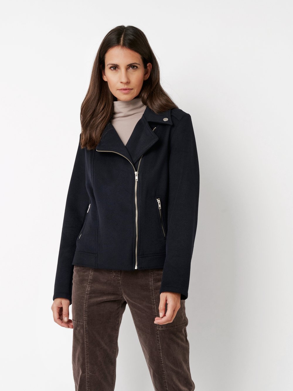 Elegante Bikerjacke | Style »Jane« dark blue