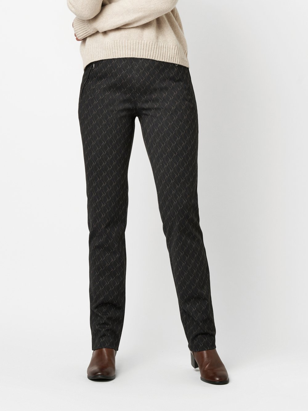 Hose Alice black/brown Vorderansicht