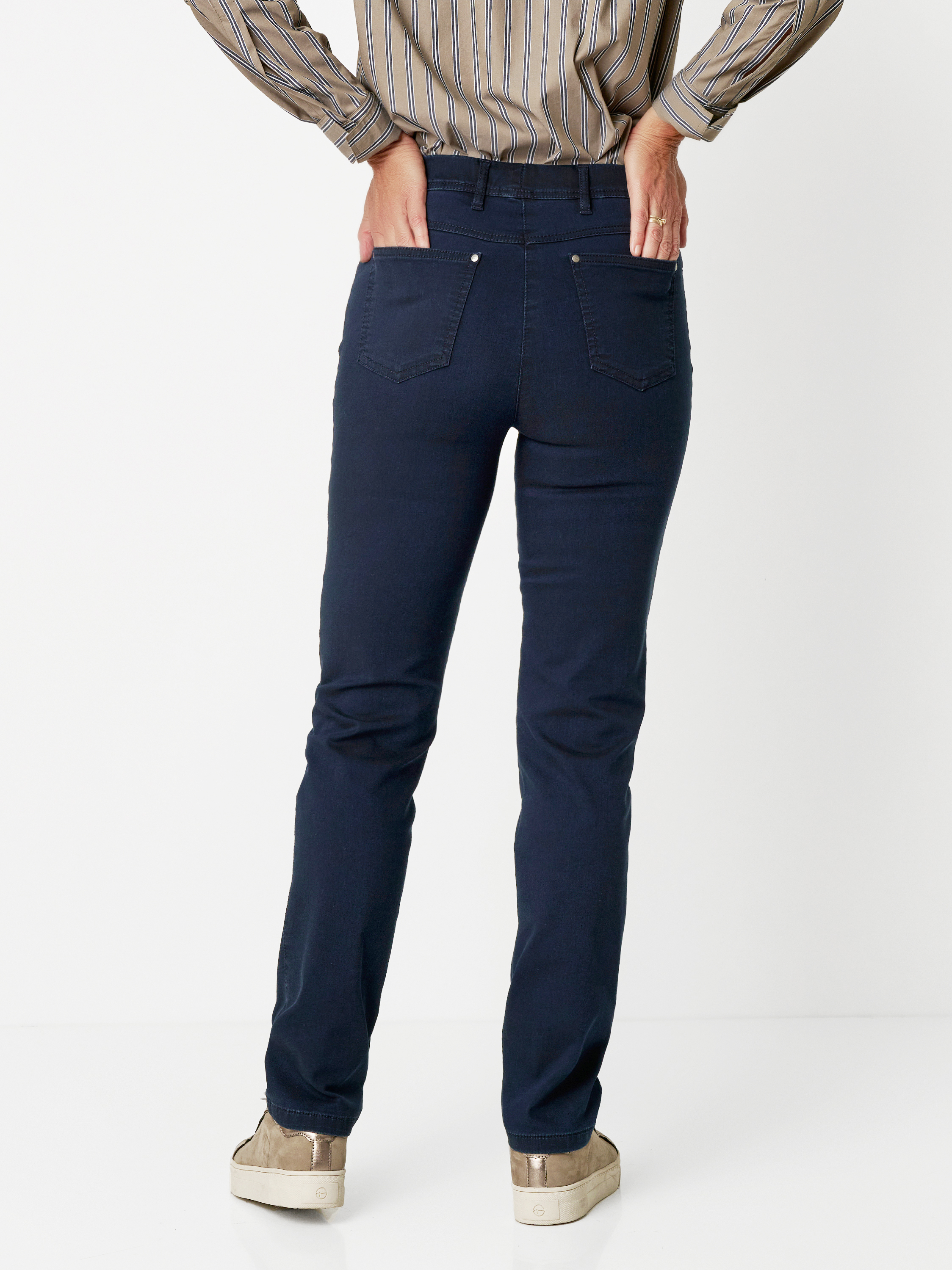Trousers Alice dark blue rear view Trousers Alice dark blue rear view