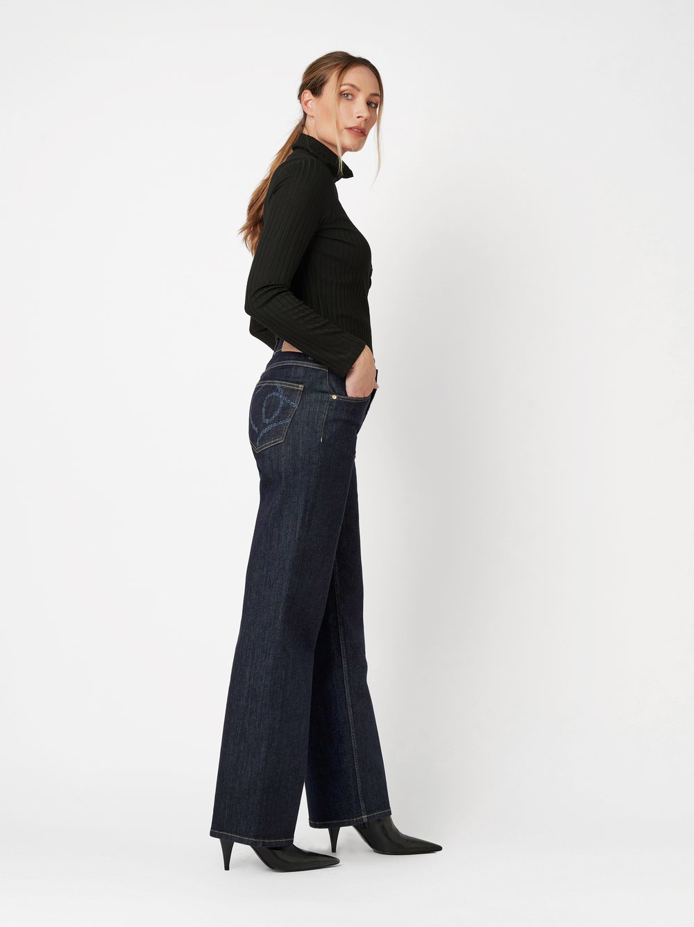 Wide Leg Jeans | Style »Liv« rinsed blue
