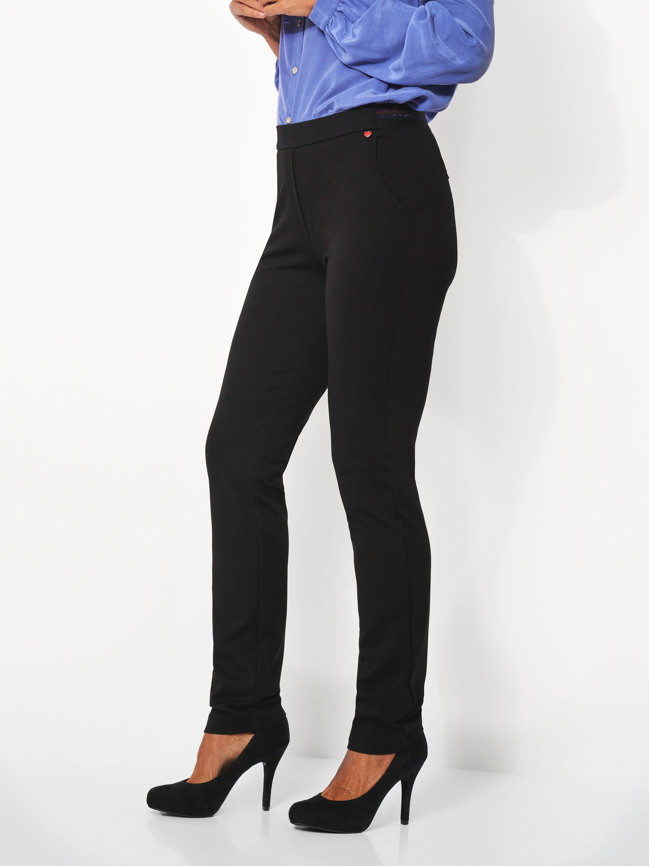 Trousers Alice black front view Trousers Alice black front view