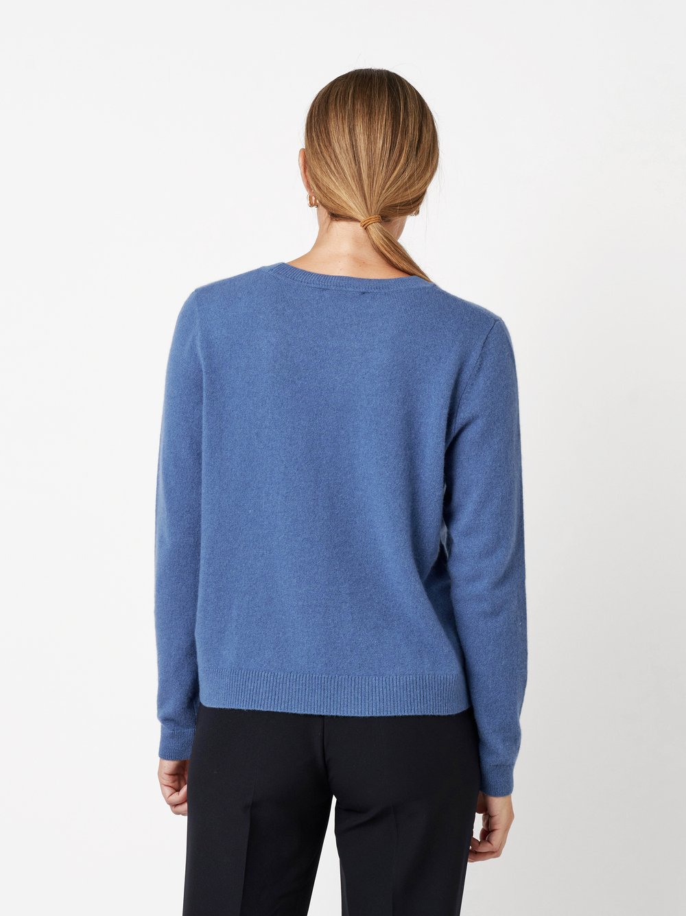 Pullover Gerit true blue Rueckansicht