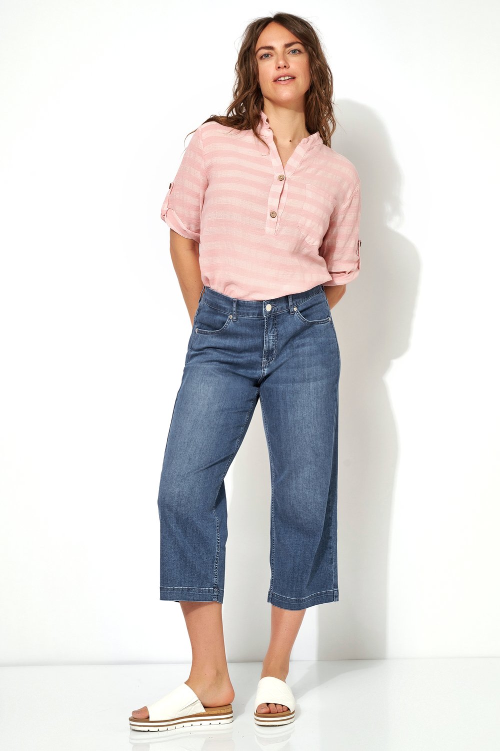 Leichte Jeans-Culotte | Style »Liv« blue used