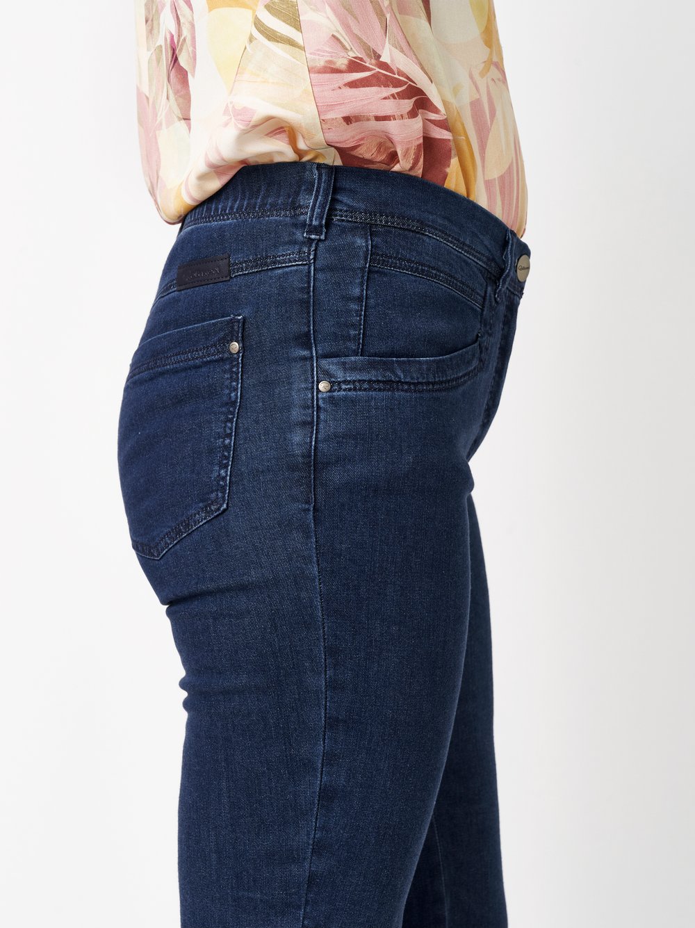 Damenjeans Meine beste Freundin 7/8 in dark blue, 7/8-Jeans mit designstarker Taschenloesung, Detailansicht