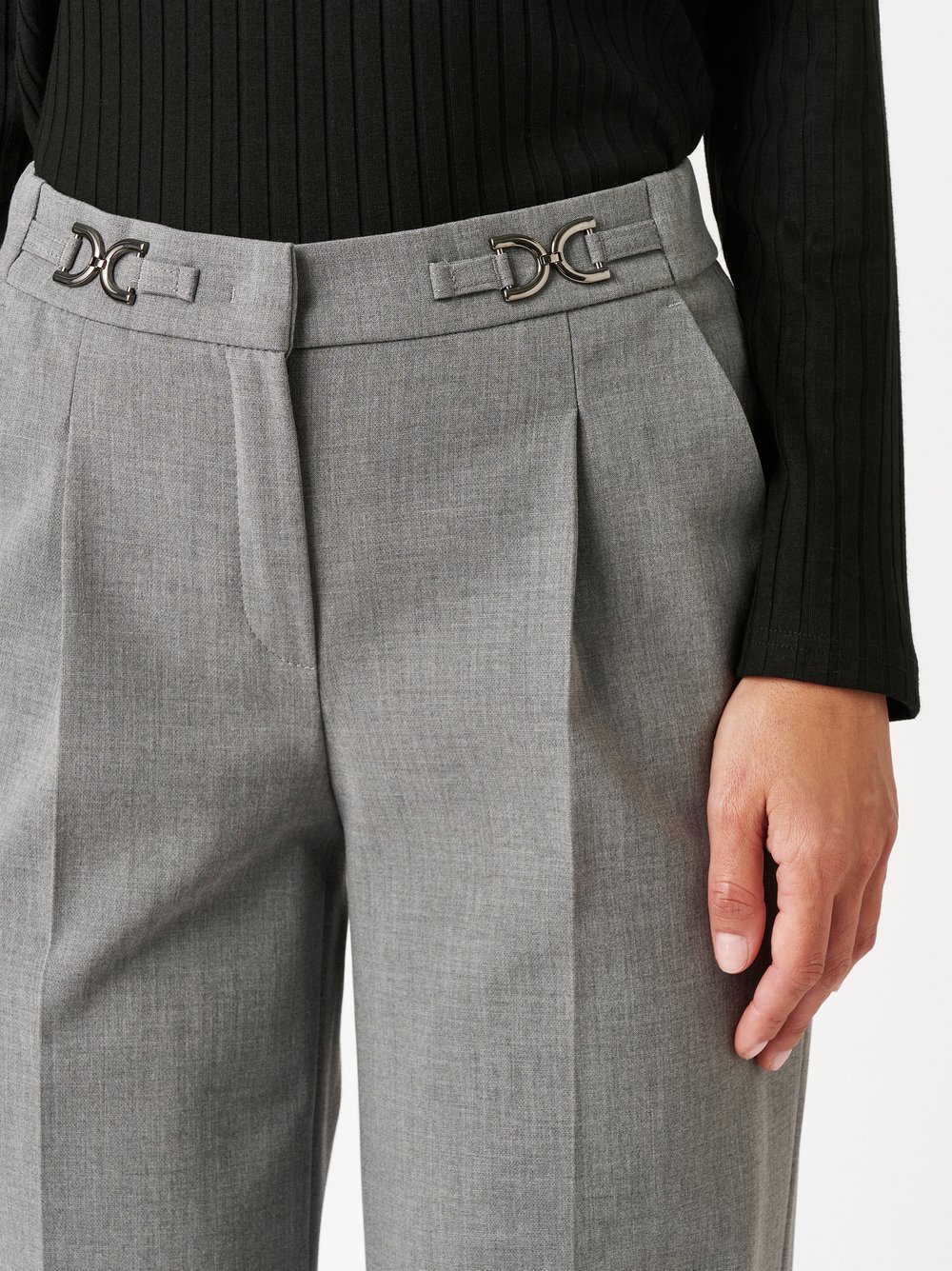 Hose Luisa grey Detailansicht Hose Luisa grey Detailansicht