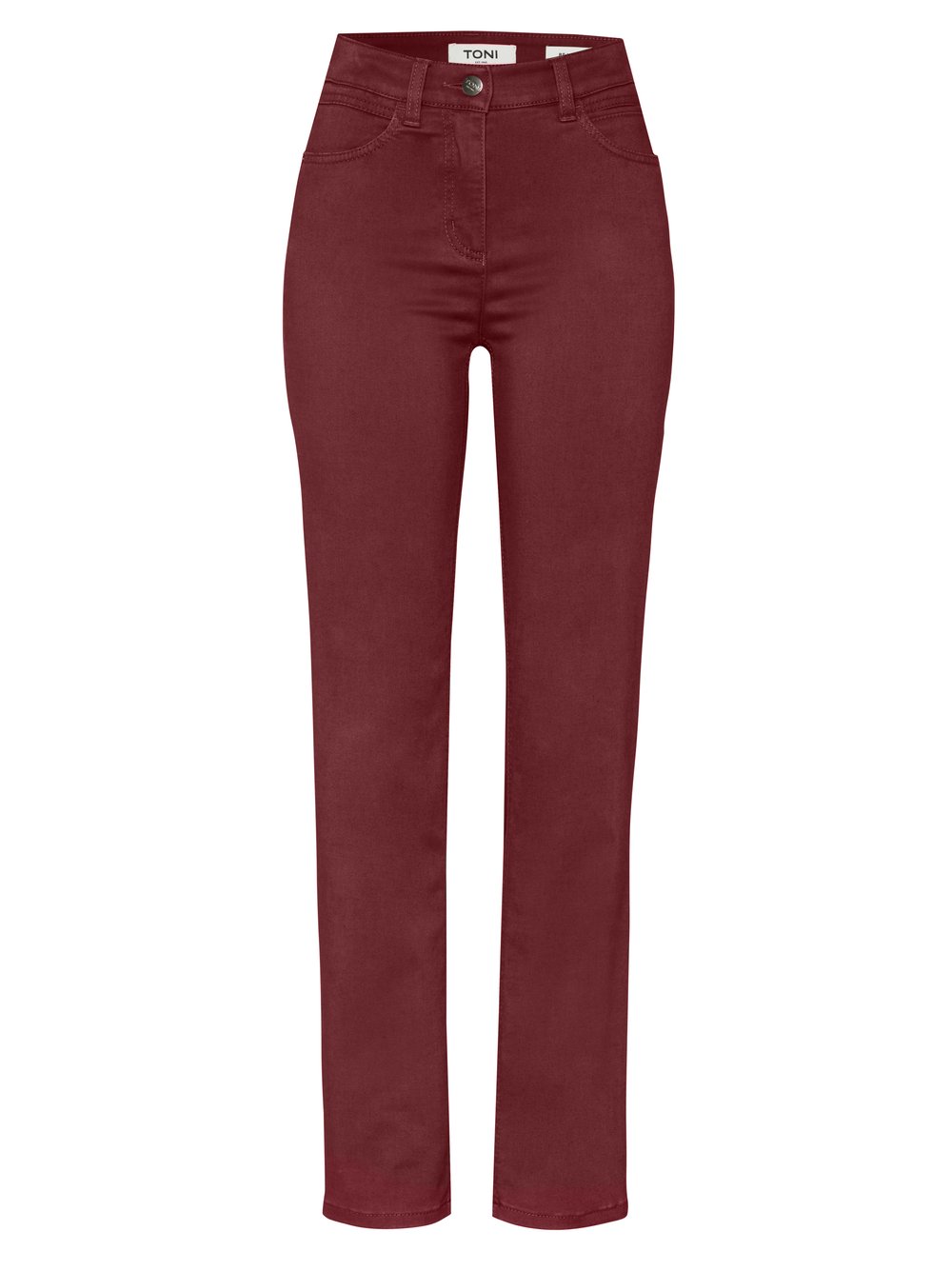 High-Waist Hose aus warmem Baumwollstretch | Style »Be Loved« Bordeaux