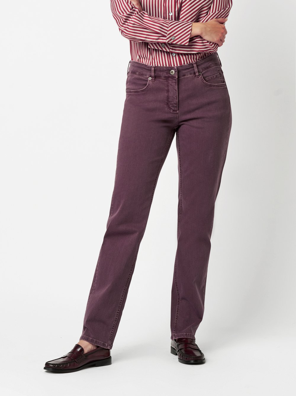 Jeans Honey mauve front view Jeans Honey mauve front view
