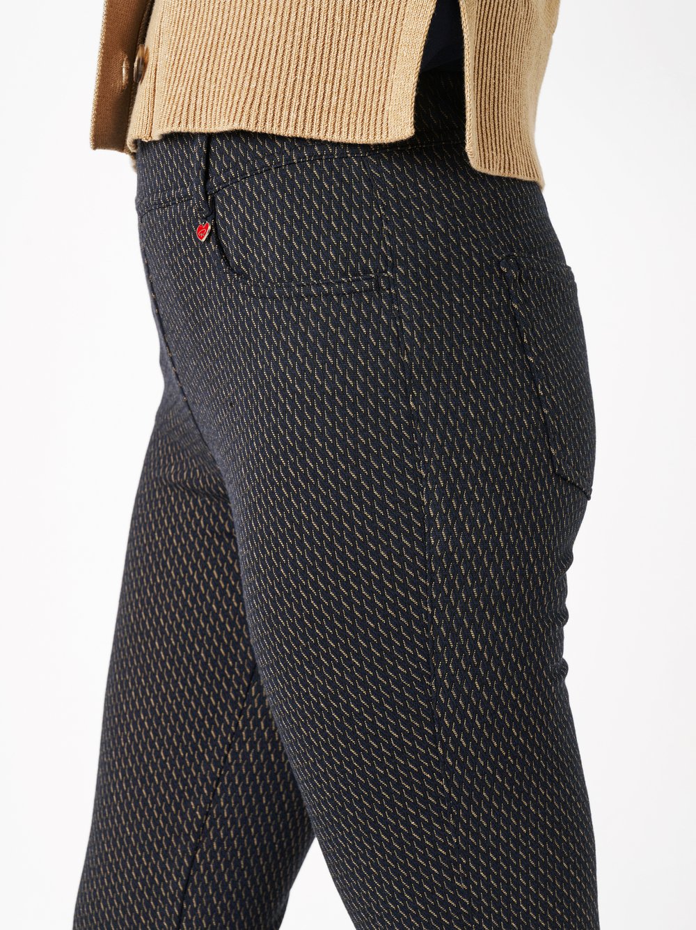 Trousers Alice black/brown detail view Trousers Alice black/brown detail view