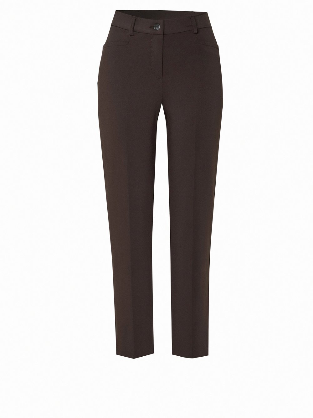 Tailoring-Hose mit Bügelfalten | Style »Jenny Smart« Dunkelbraun