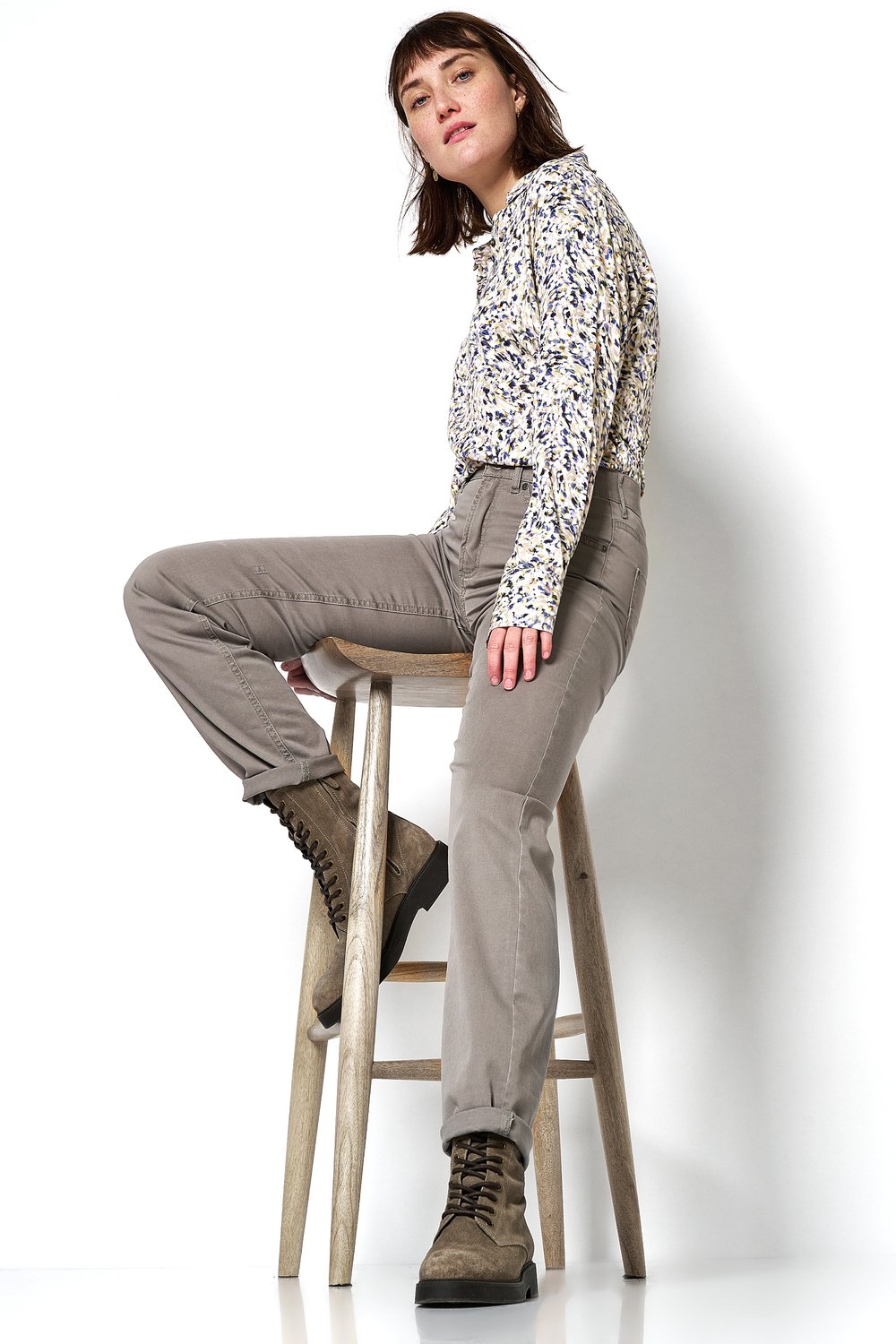 Soft regular fit pants | Style »Liv« taupe