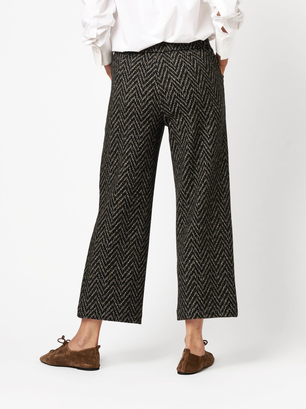 Hose Sue brown/black Rueckansicht