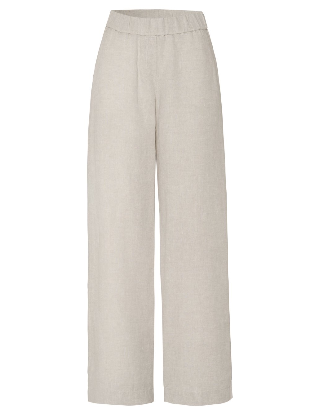 Damenhose Pia Wide in beige, palazzo-Hose aus Leinen, freigestellte Produktansicht
