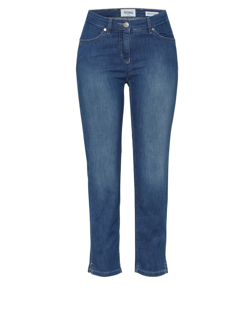 Damenjeans Perfect Shape 7/8 in blue, 7/8-Jeans mit Shapingeffekt, freigestellte Produktansicht
