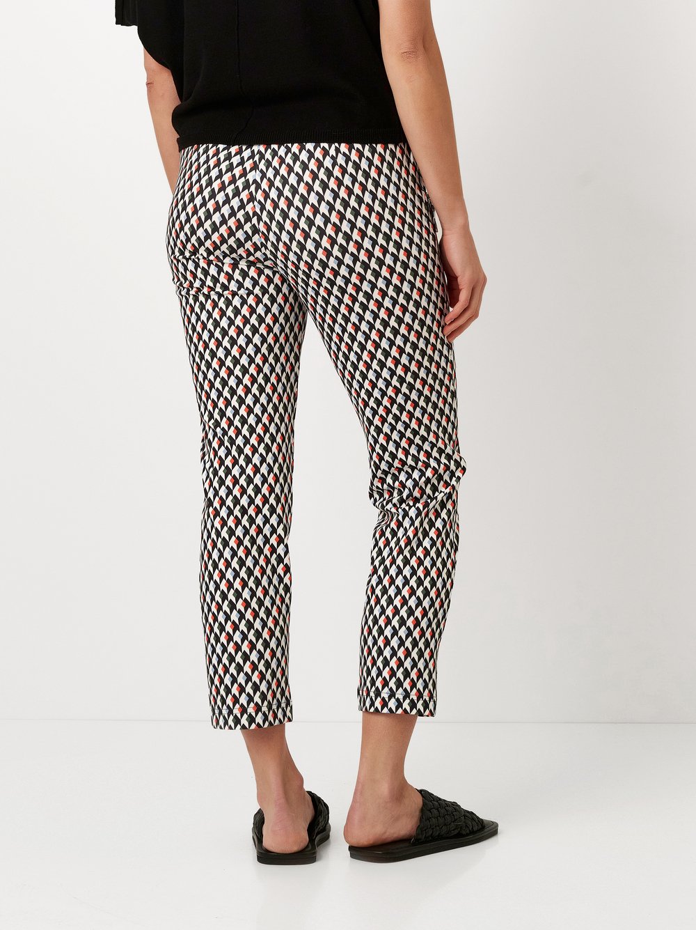 Trousers Jenny black/white rear view
