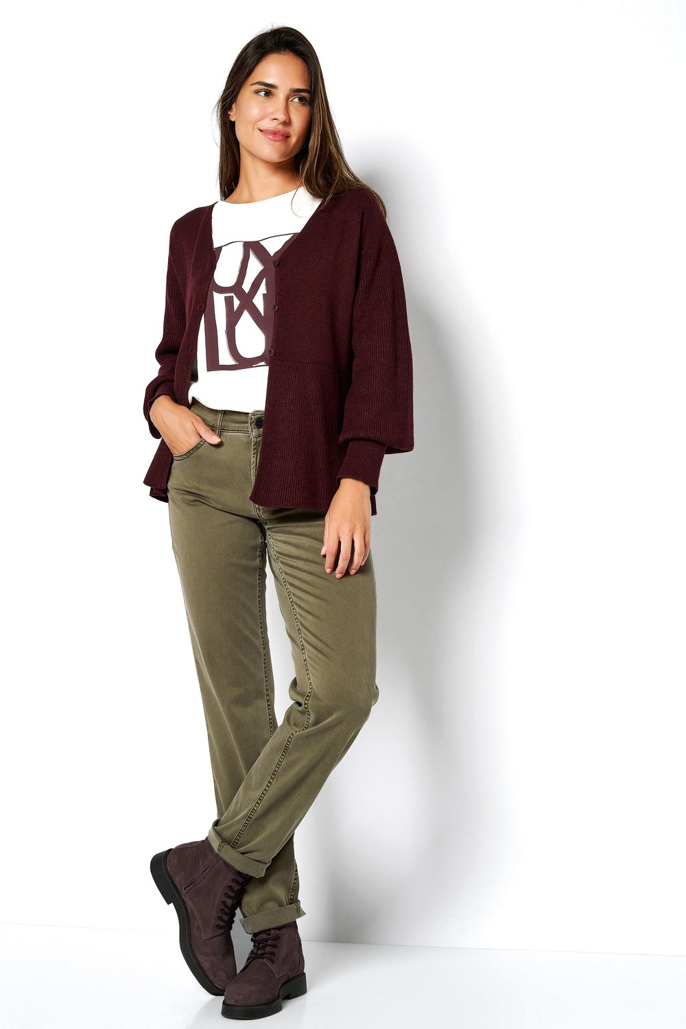 Softe Regular-Fit Hose | Style »Liv« khaki