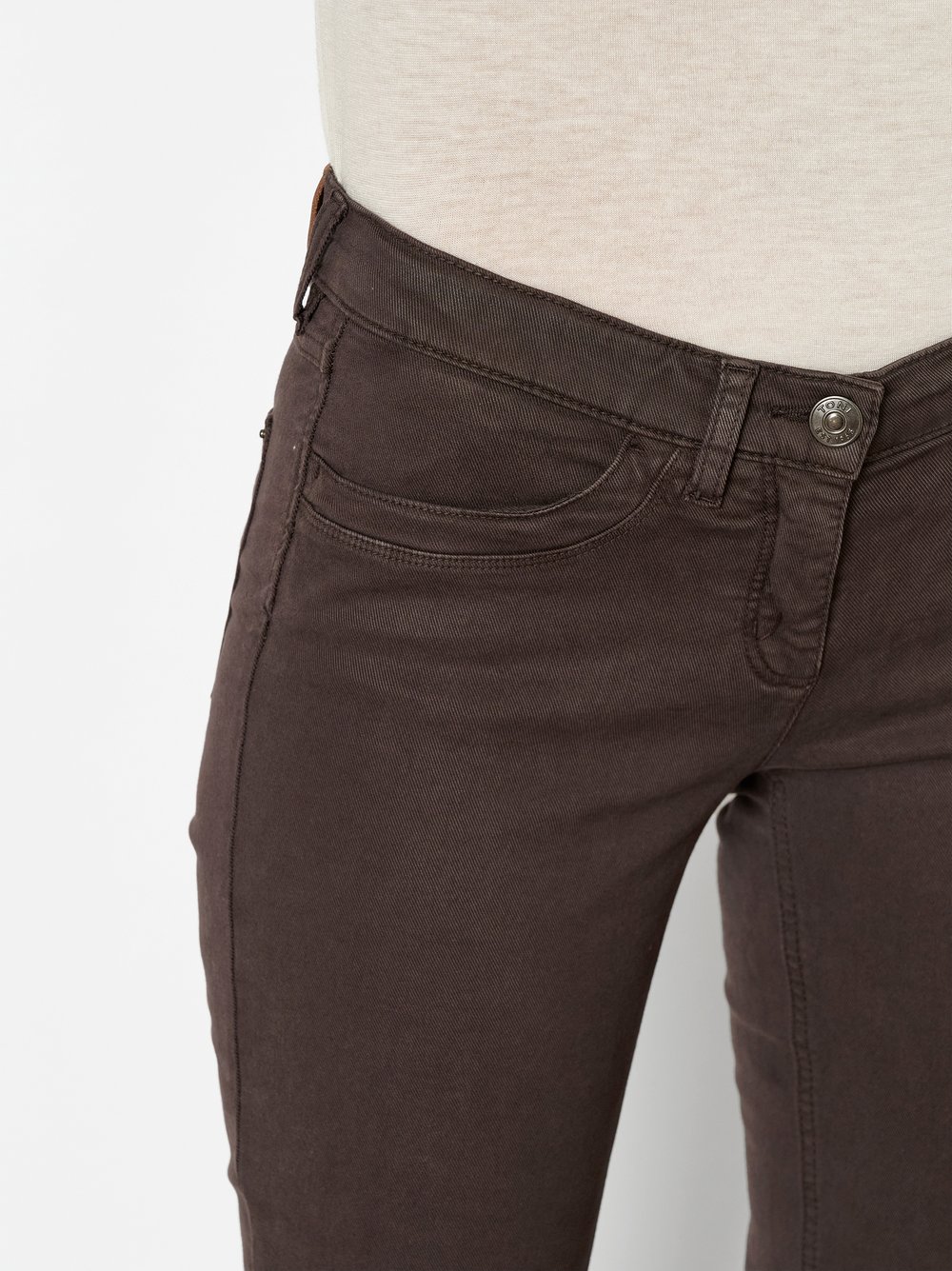 Softe Twillhose mit perfekter Passform | Style »Perfect Shape« Dunkelbraun