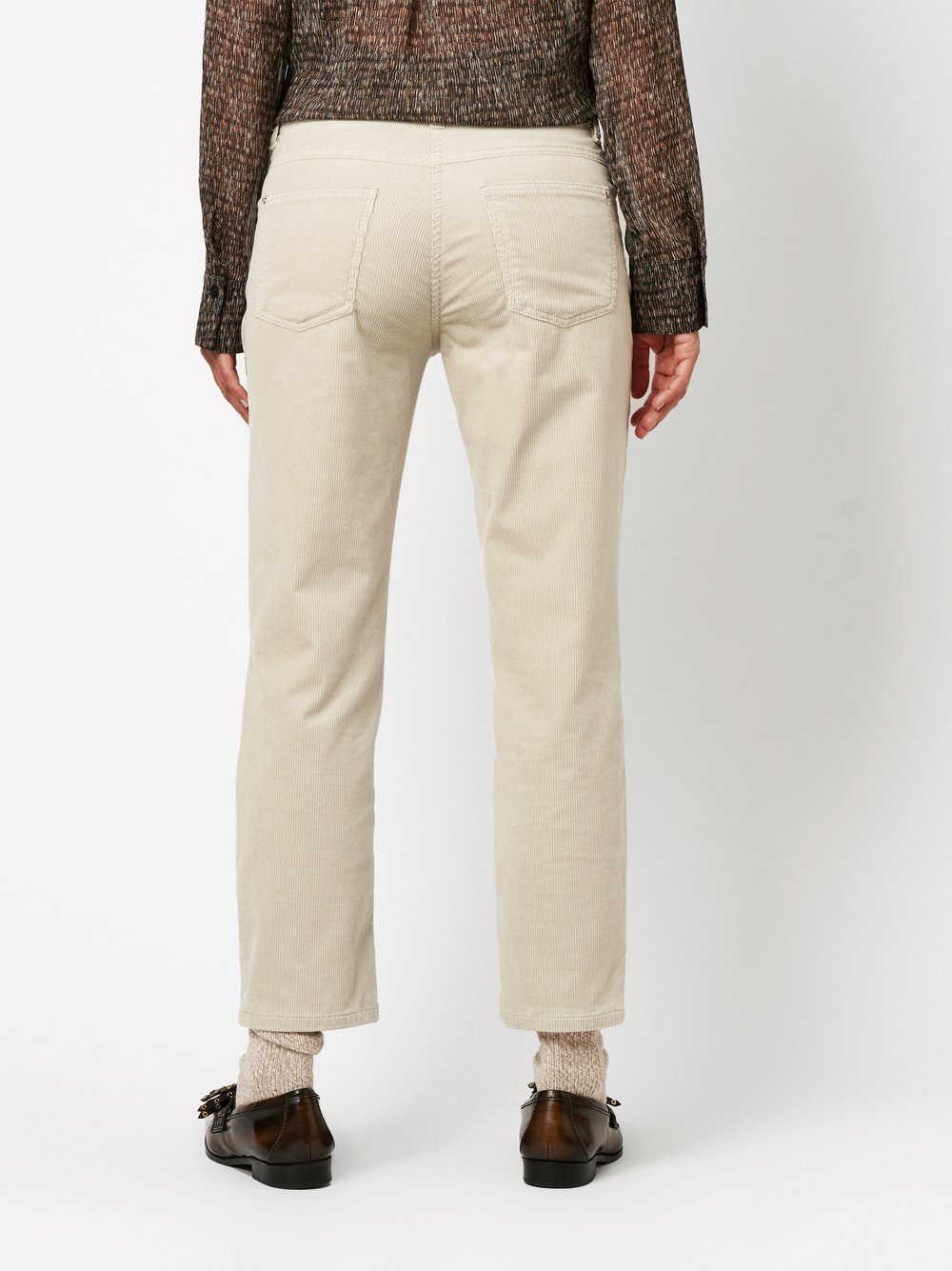 Hose Ella light beige Rueckansicht Hose Ella light beige Rueckansicht