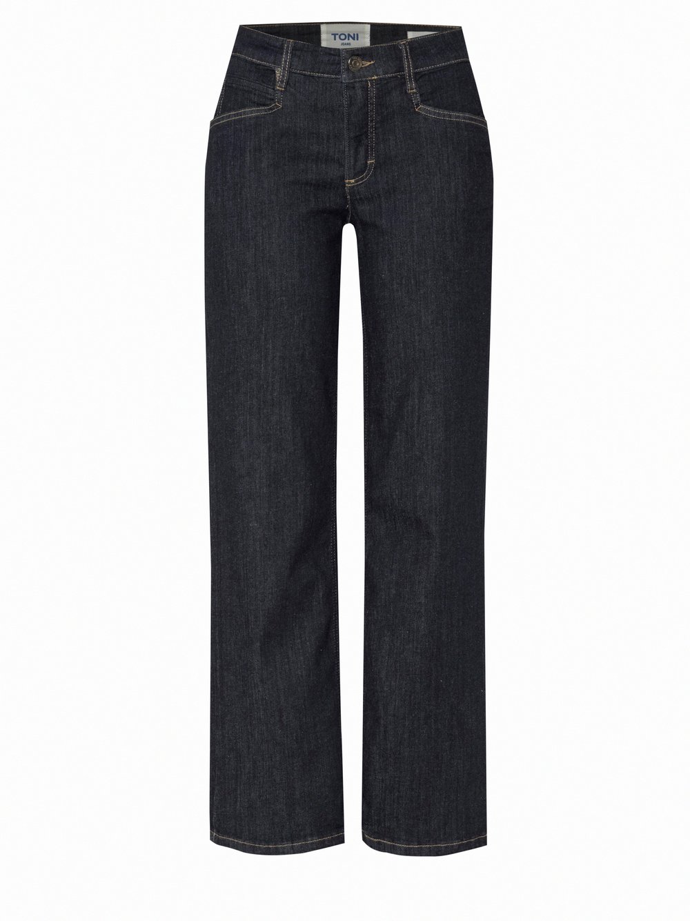 Damenjeans Liv Straight in Rinsed Blue, straight-Fit Jeans, freigestellte Produktansicht