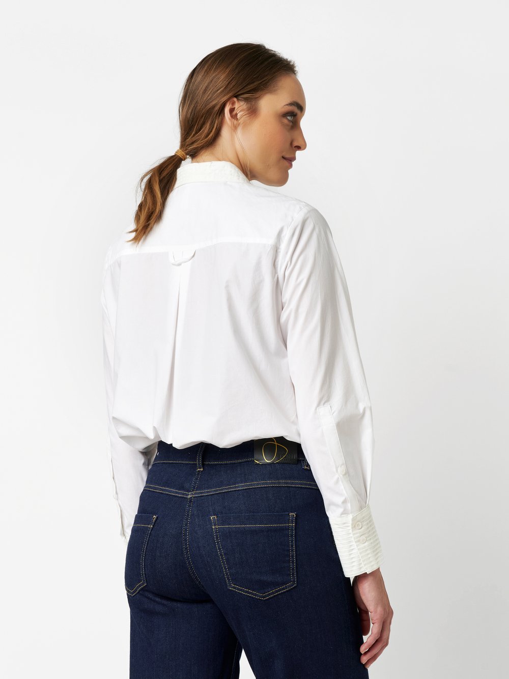 Bluse Alma white Rueckansicht Bluse Alma white Rueckansicht
