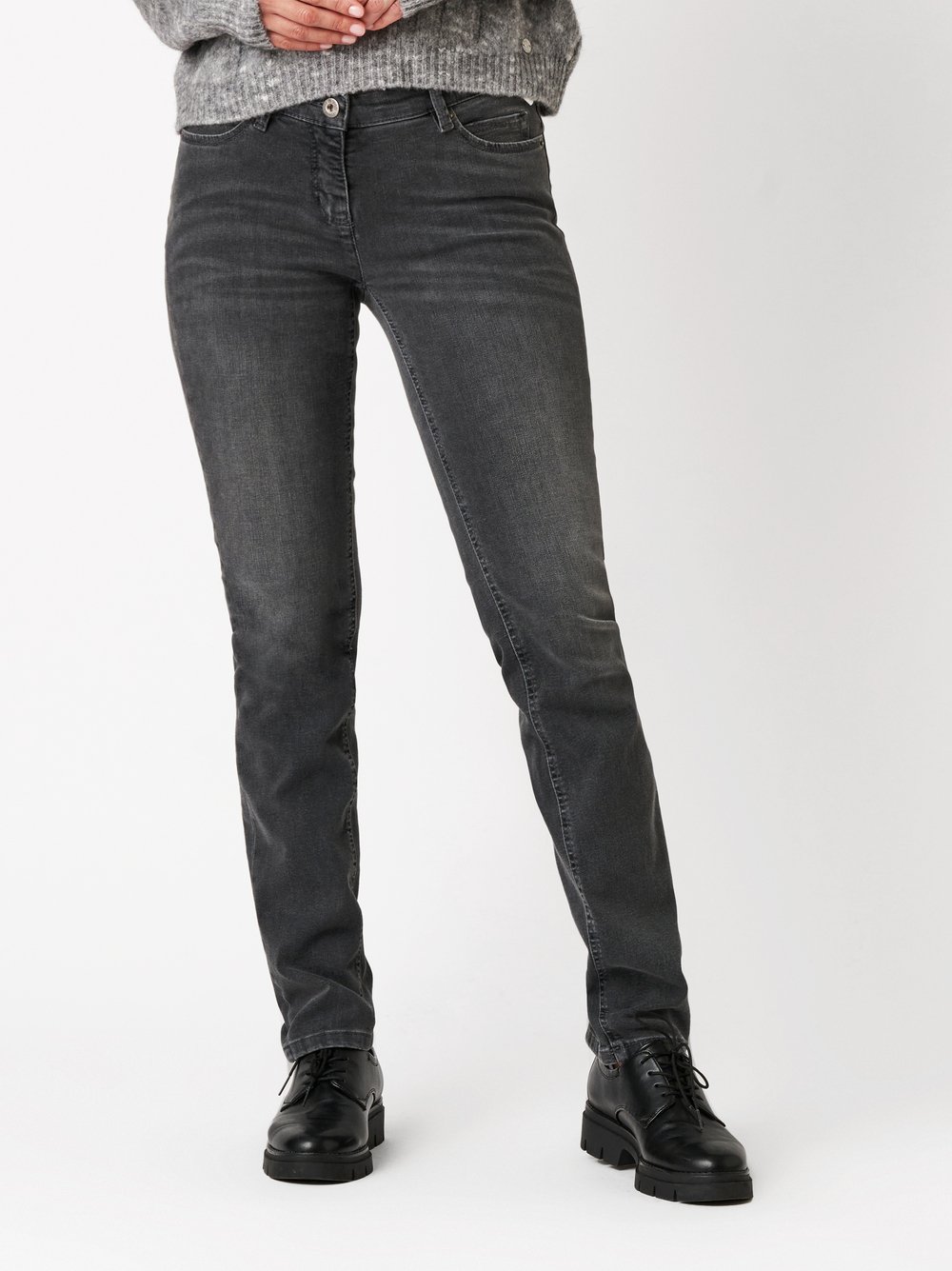 Jeans Perfect Shape grey front view