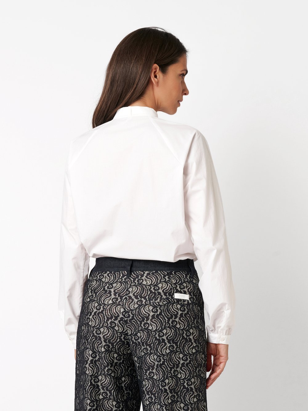 Bluse Bernice white Rueckansicht