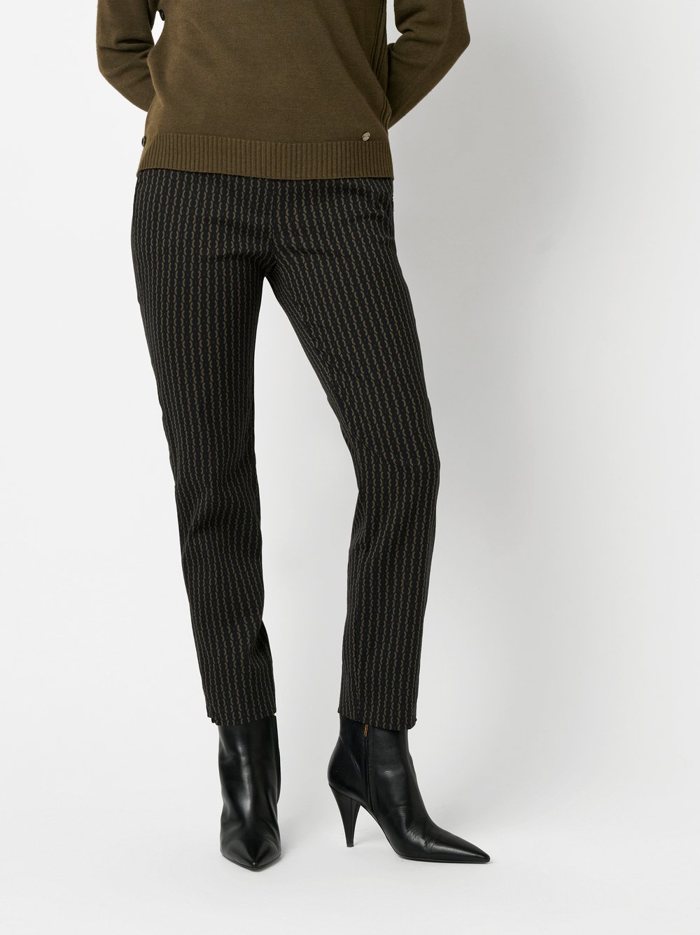 Hose Jenny olive/black Vorderansicht Hose Jenny olive/black Vorderansicht