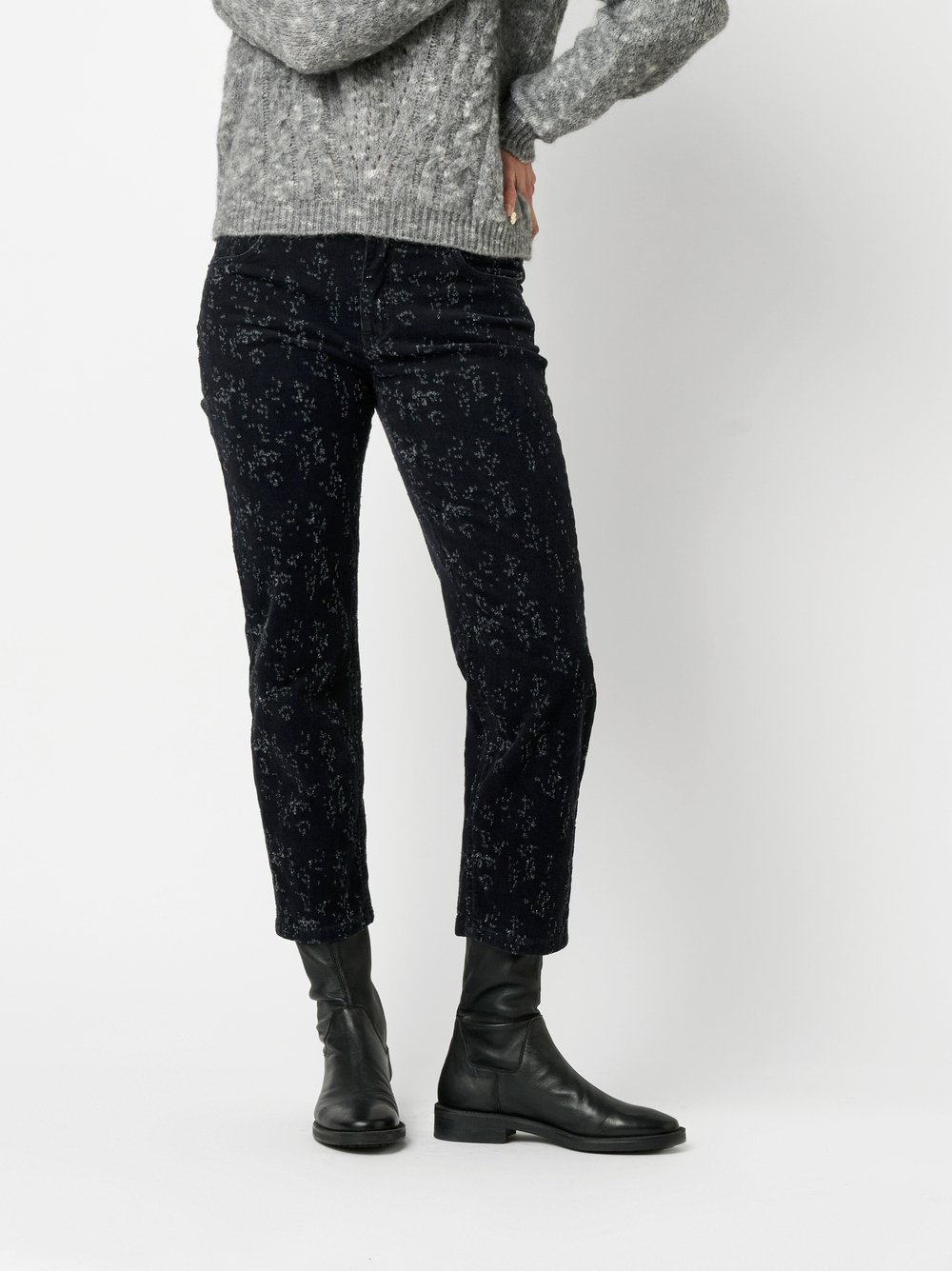Hose Ella black Vorderansicht Hose Ella black Vorderansicht