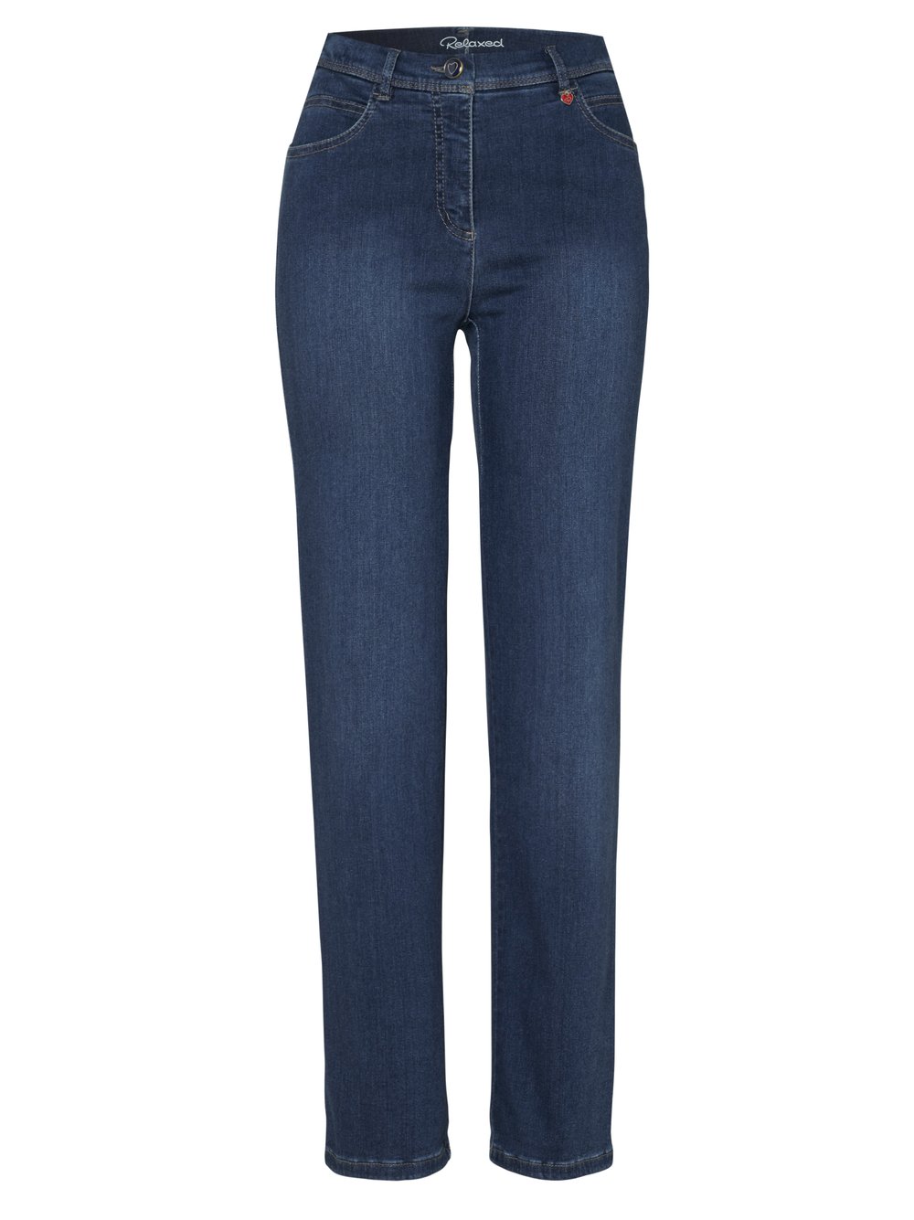 Damenjeans Meine beste Freundin Slim in blue, straight-Fit Jeans, freigestellte Produktansicht