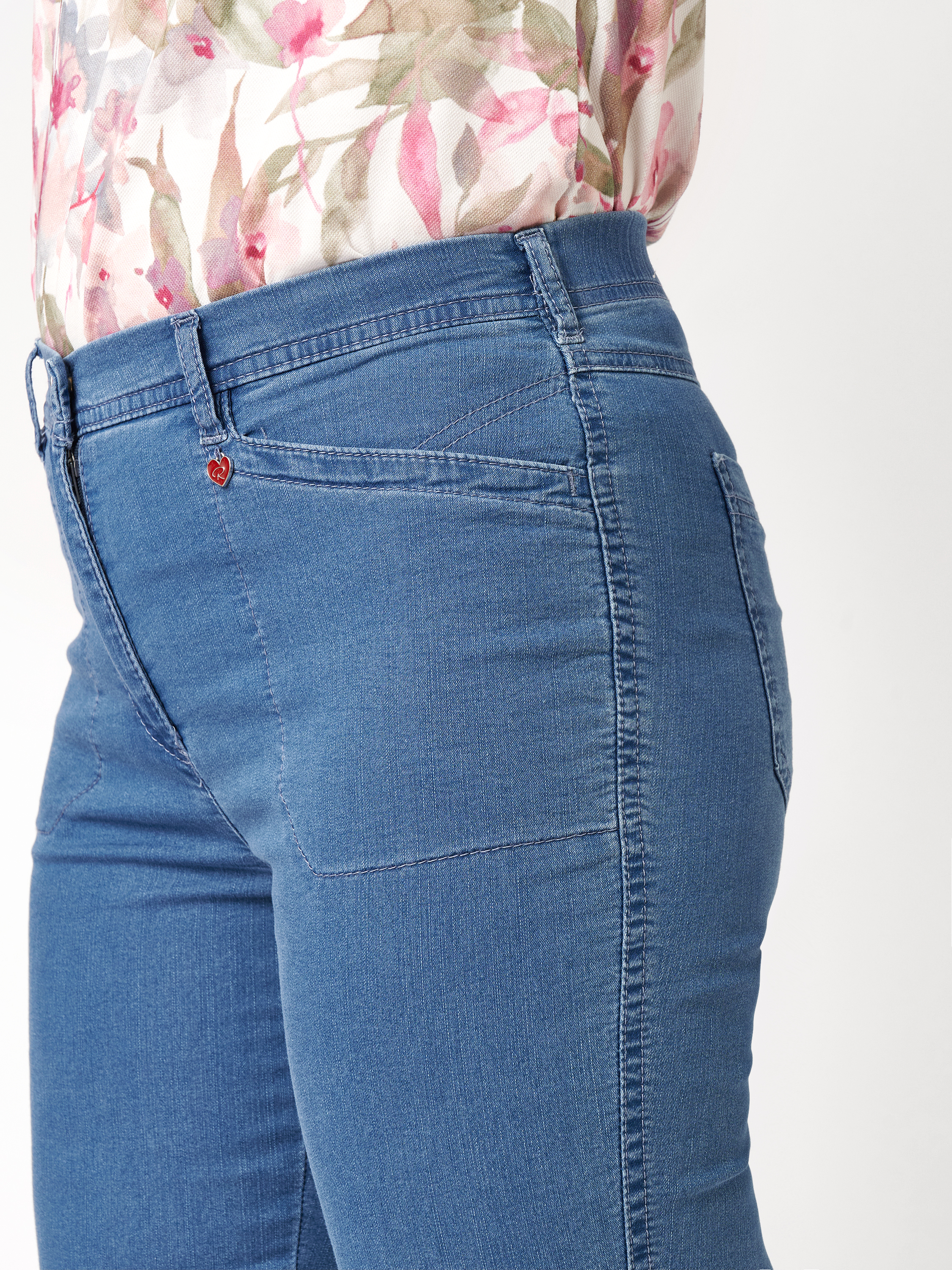 Damenhose Meine beste Freundin 3/4 in blue, 3/4-Hose mit Rahmentaschen, Detailansicht