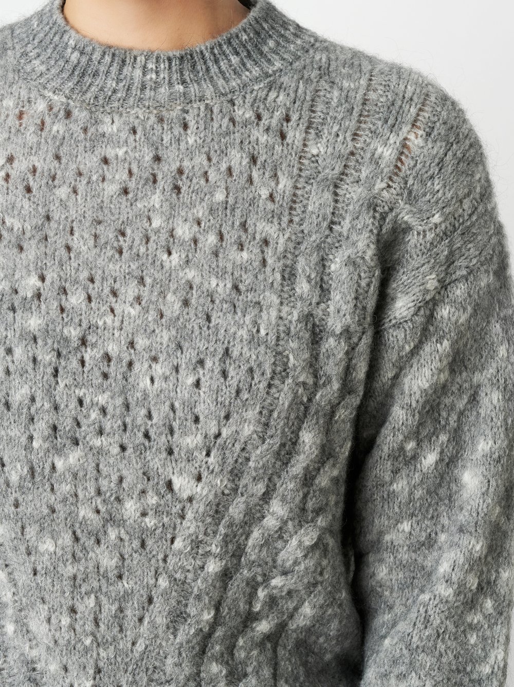 Pullover Gini grey Detailansicht