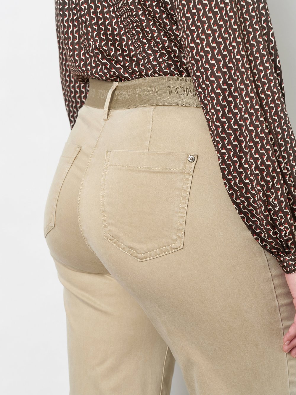Wide-Leg Hose aus Baumwollsatin | Style »Jenny Wide« Sand
