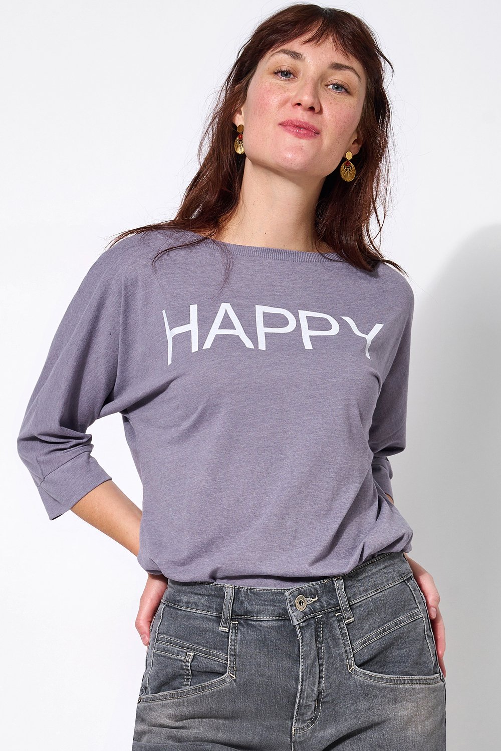 Leichtes Shirt  | Style »Debby« violet