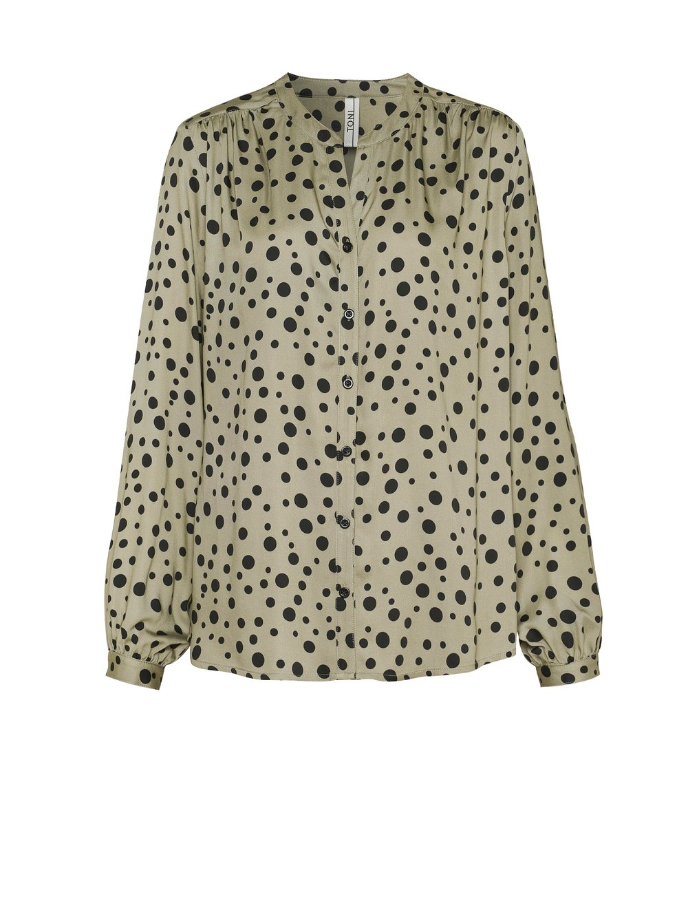 Bluse Bella khaki/black Freisteller Bluse Bella khaki/black Freisteller