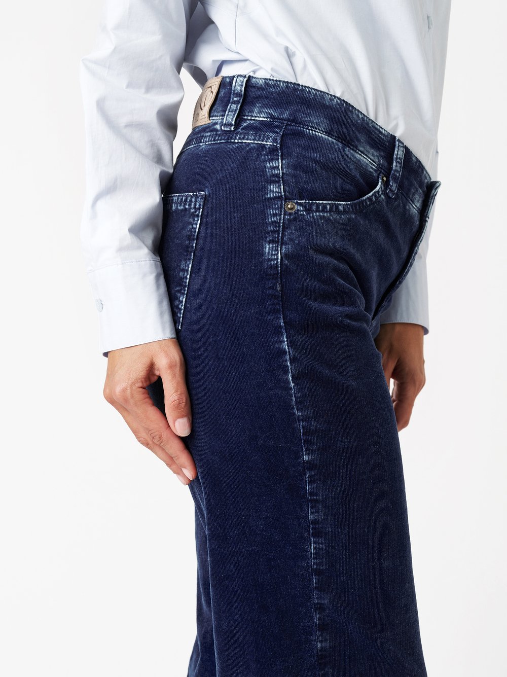 Trousers Liv blue detail view