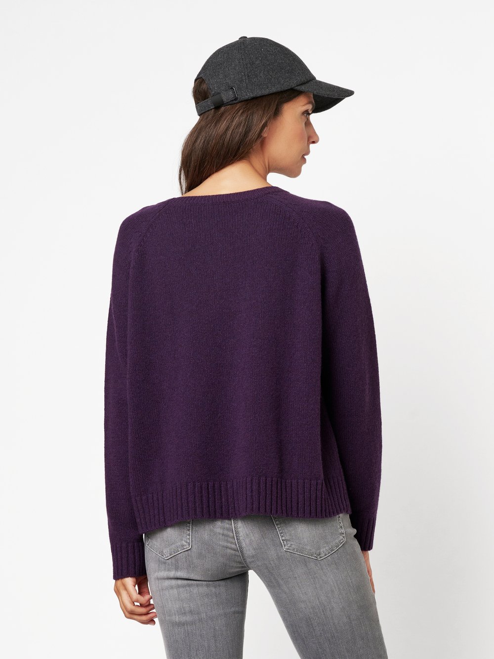 Pullover Giulia dark purple Rueckansicht