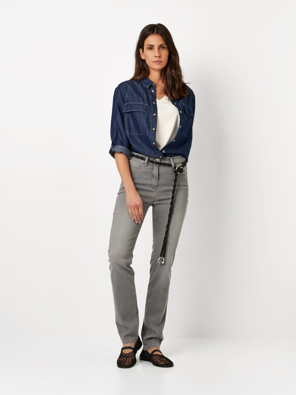 Jeans be loved grey Outfitansicht
