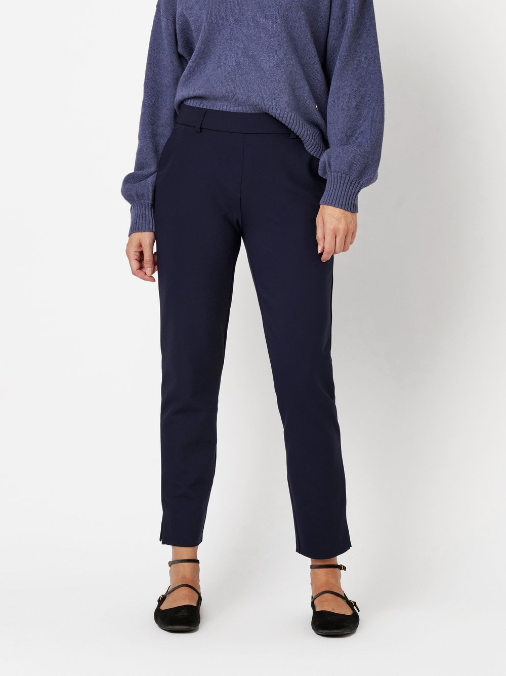 Trousers Jenny dark blue front view