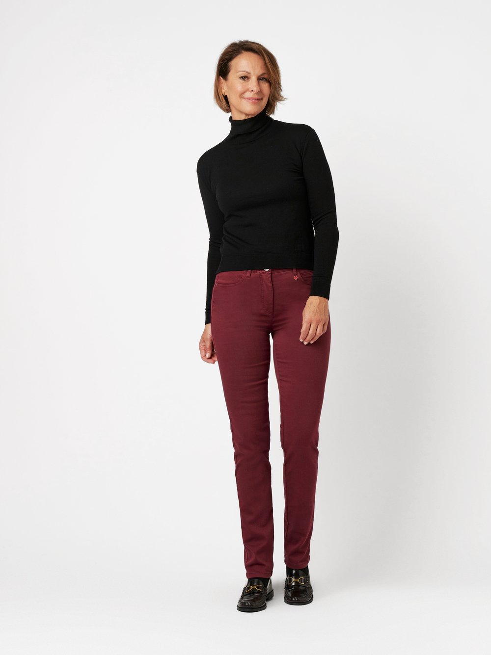 Slim-Fit Hose | Style »Meine beste Freundin« wine
