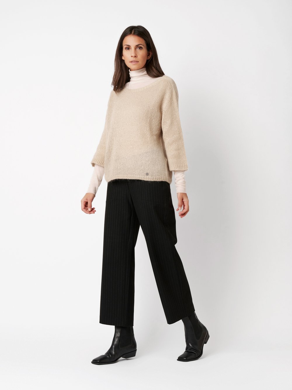 Pullover Giovanna beige Outfitansicht