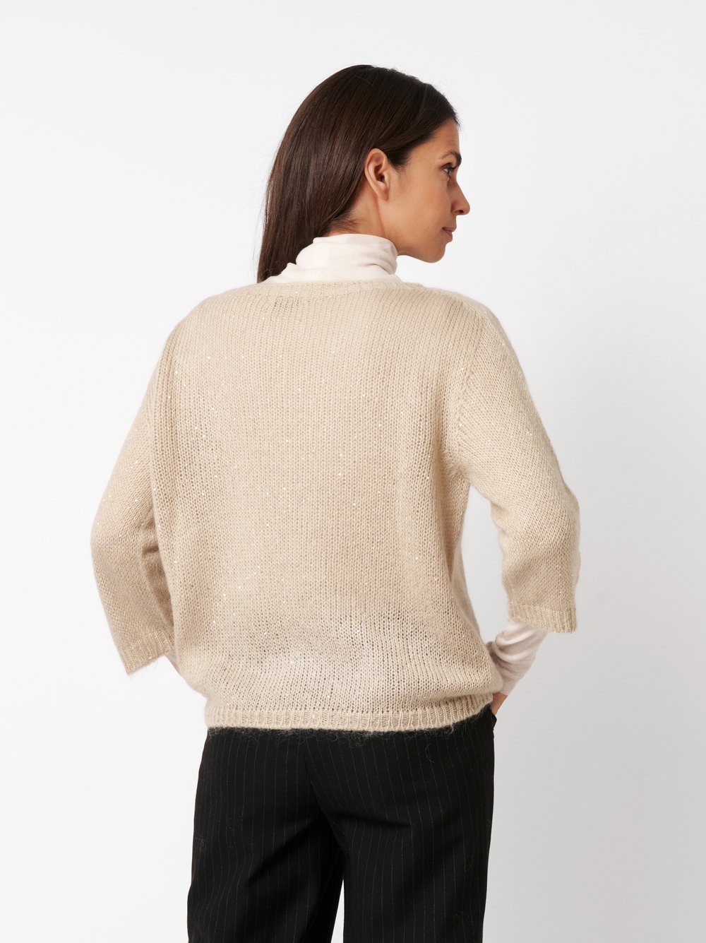 Pullover Giovanna beige Rueckansicht