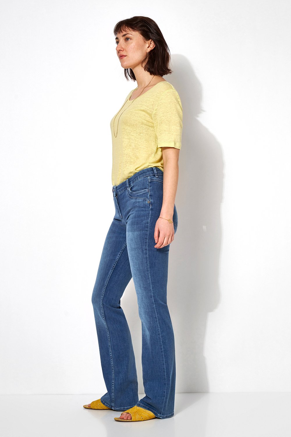 Bootcut-Jeans | Style »Perfect Shape« light blue used