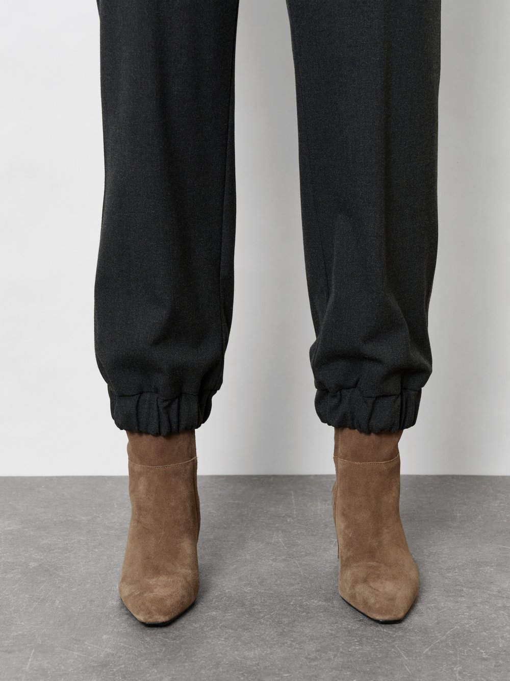 Moderne Jogpants aus Gabardine | Style »Sue Jogpants« Anthrazit