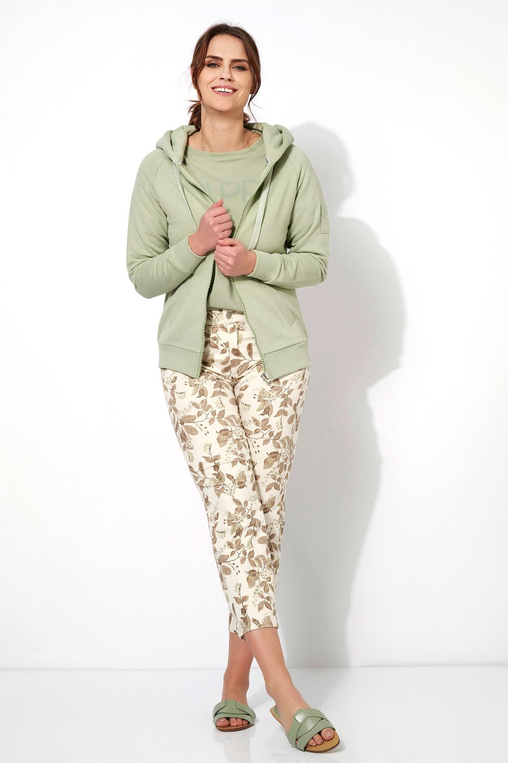 Regular-Fit Jeans mit Naturdruck | Style »Liv« ecru/bown