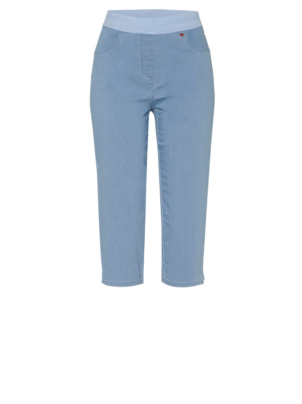 Damenhose My Darling Capri in light blue, Sommerliche Capri-Hose mit Jerseybund, freigestellte Produktansicht