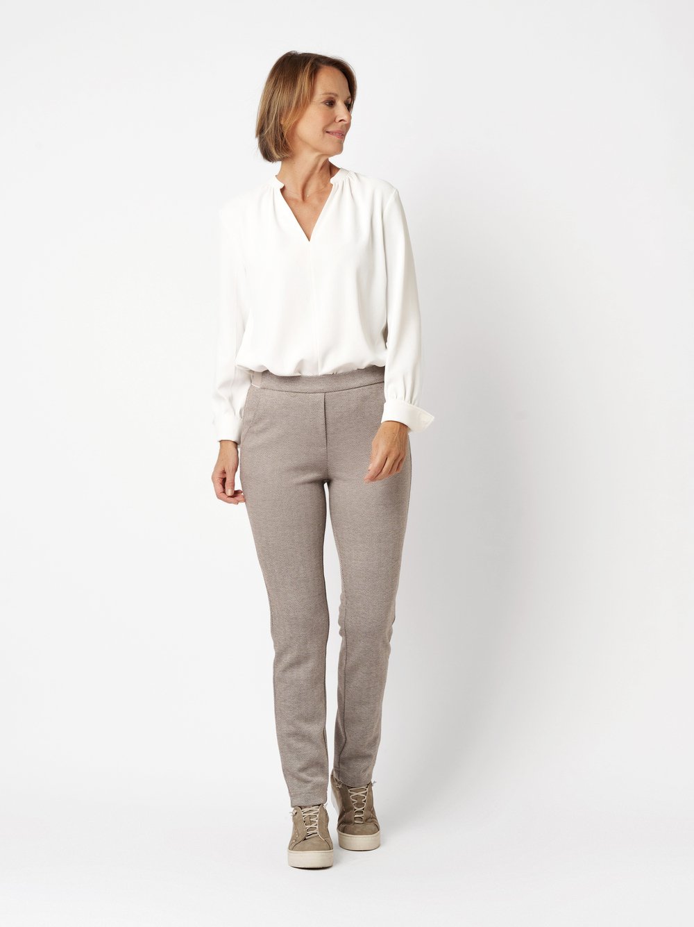 Hose Alice beige Outfitansicht