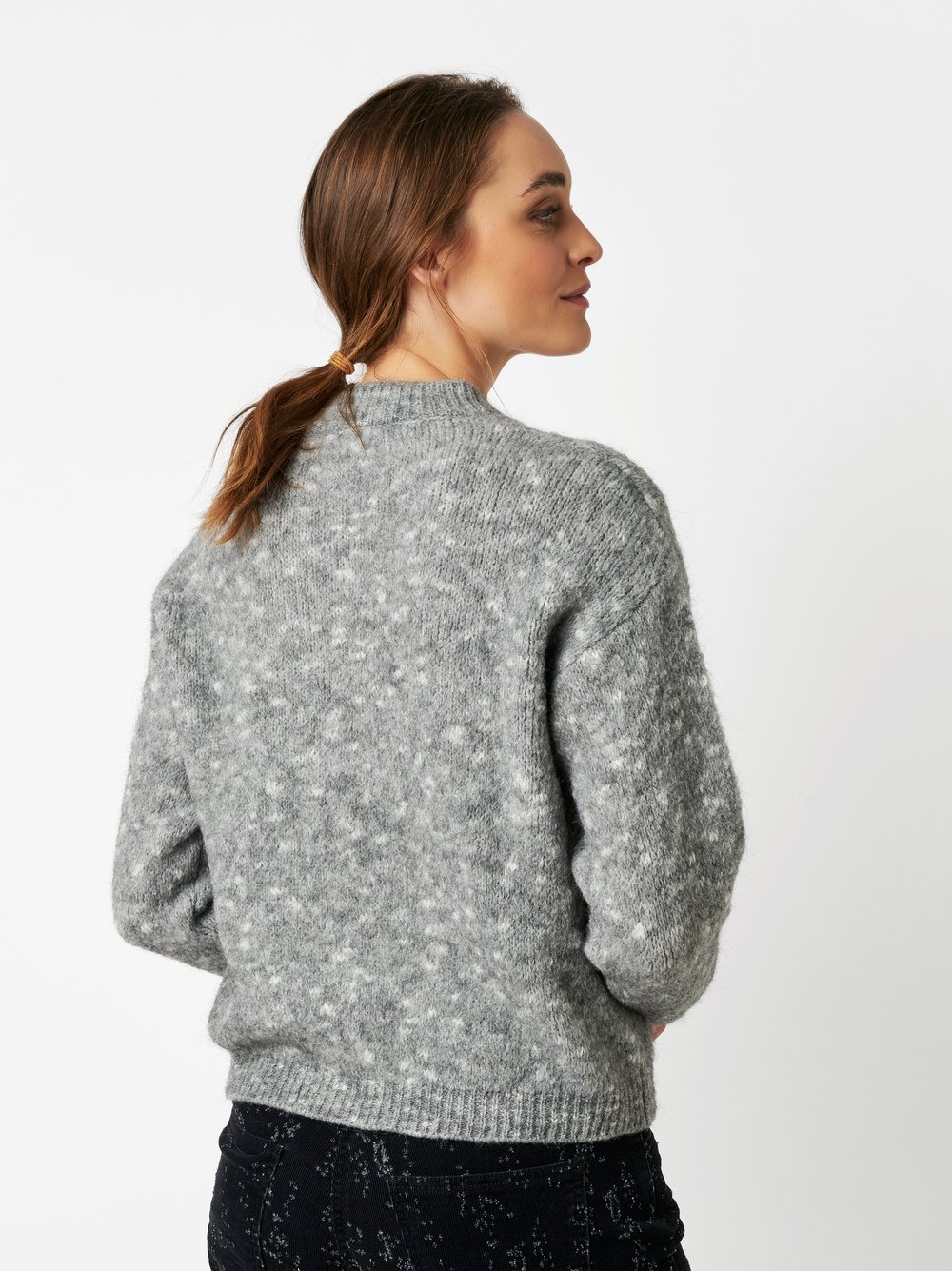 Pullover Gini grey Rueckansicht