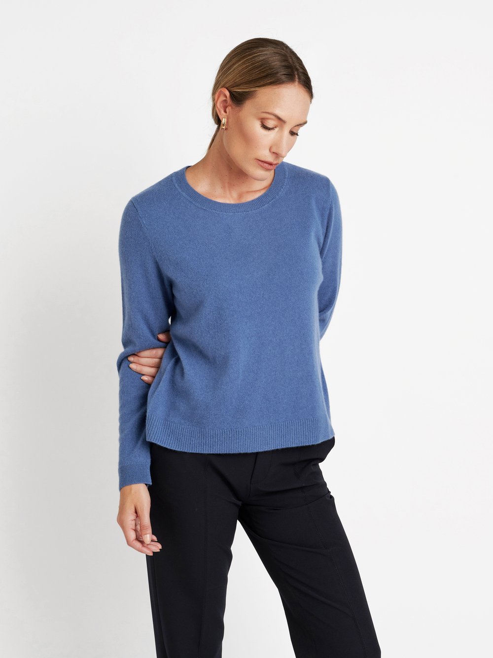 Pullover Gerit true blue Vorderansicht