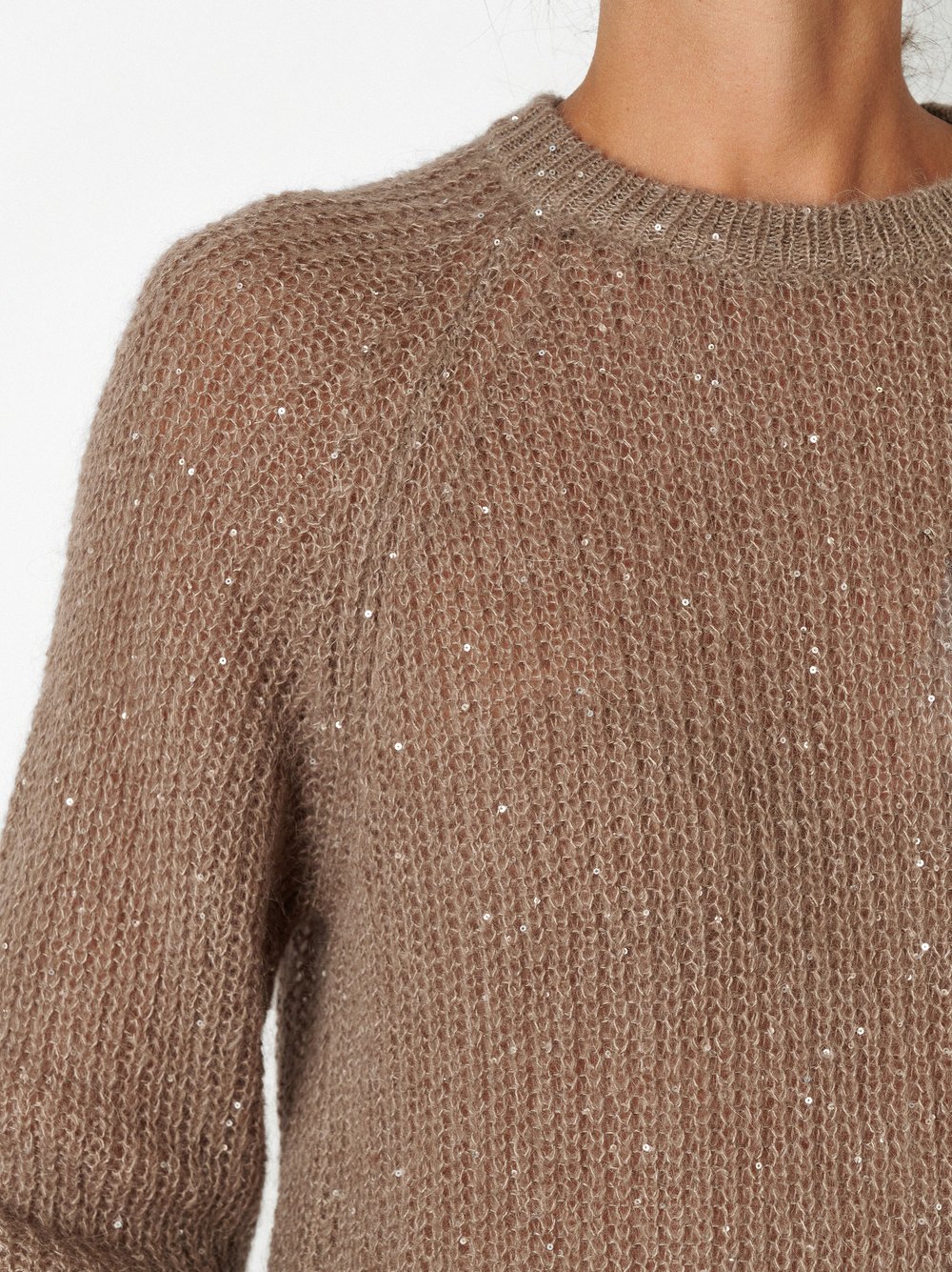 Sequin Knit Jumper | Style »Gail« Brown
